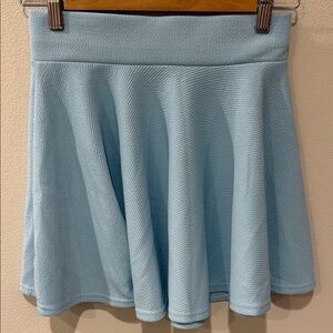 Elegant Light Blue Skater Skirt
